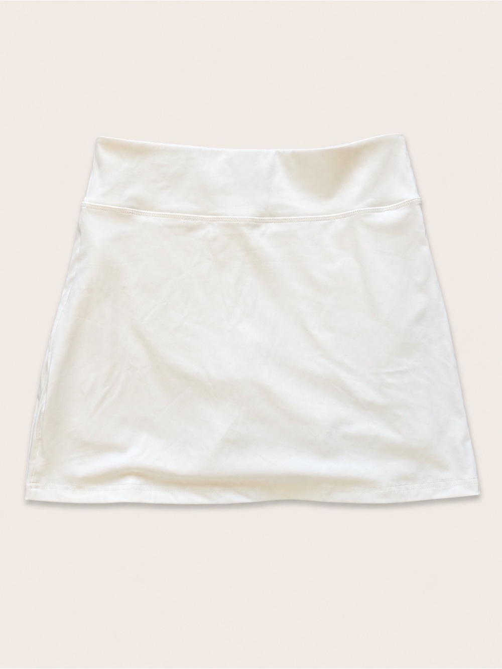 Gold Hinge White A-Line Women's Skirt